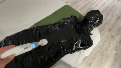 This girl was wrapped in a mummy so she couldnt breathe